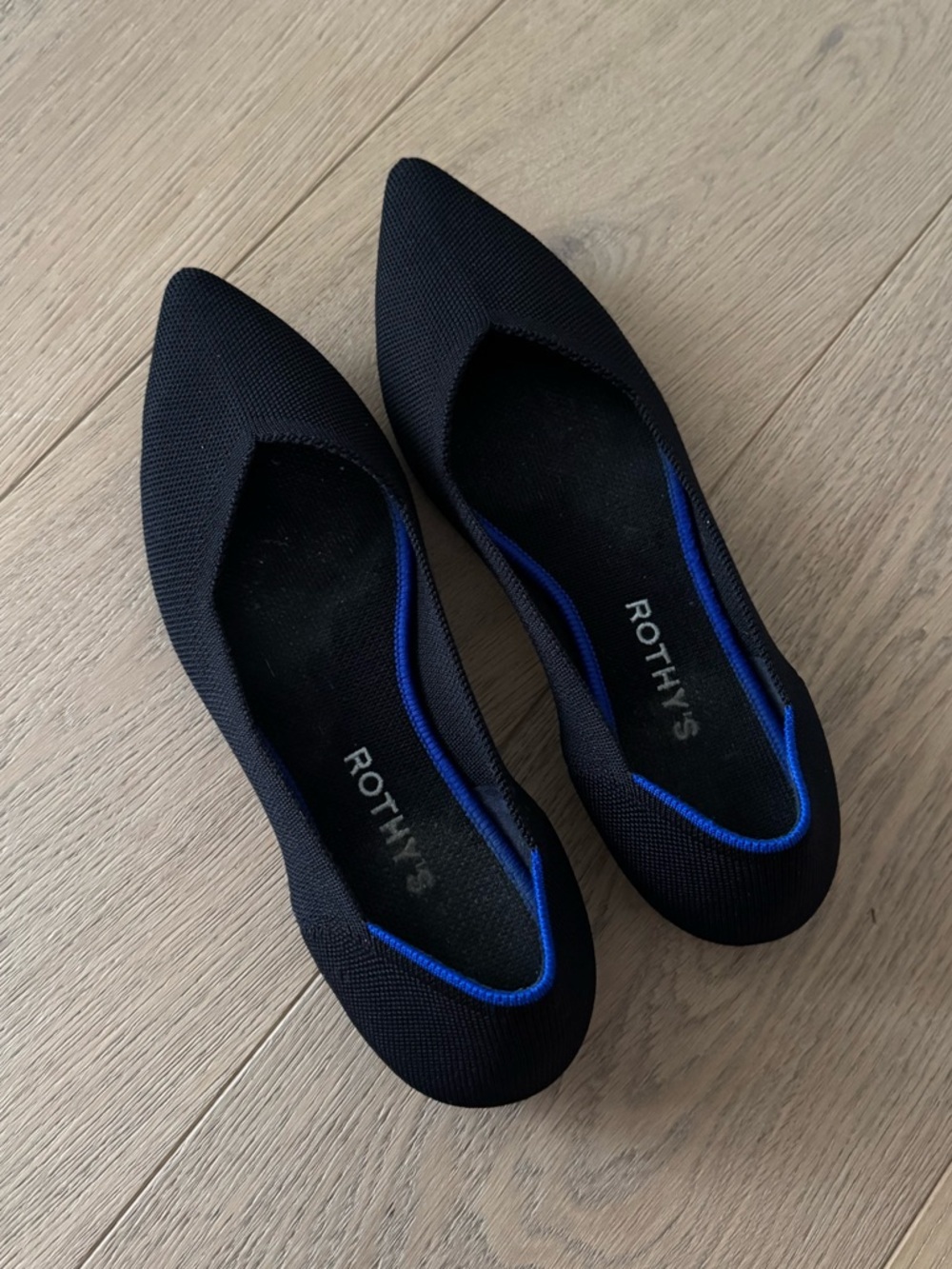 Rothy’s The Point II Flats Black Woman’s Size 9
